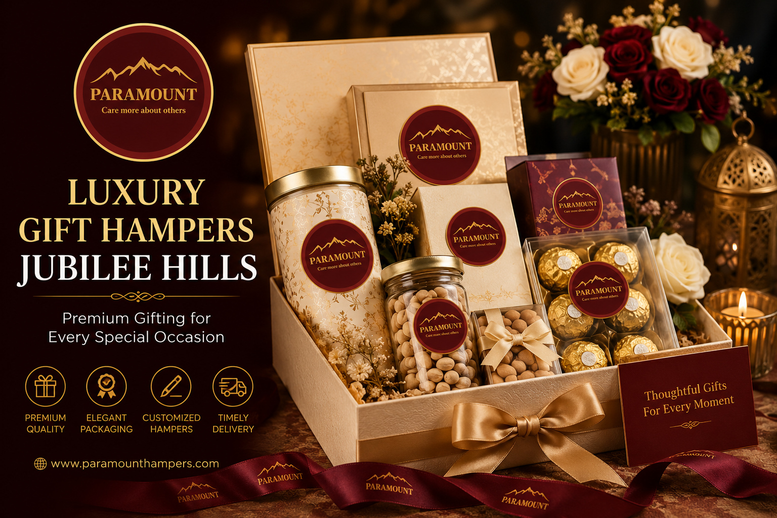 luxury gift hampers Jubilee Hills by Paramount Hampers Hyderabad