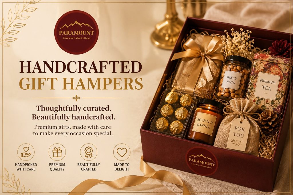 Premium handcrafted gift hampers in Hyderabad with customized packaging and luxury gifts