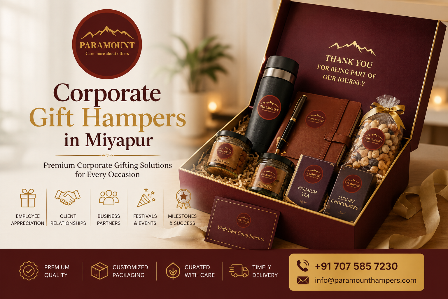 Corporate Gift Hampers in Miyapur by Paramount Hampers