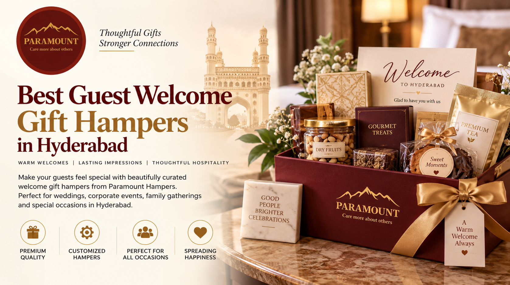 Best Guest Welcome Gift Hampers in Hyderabad by Paramount Hampers
